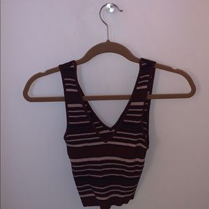 striped crop top